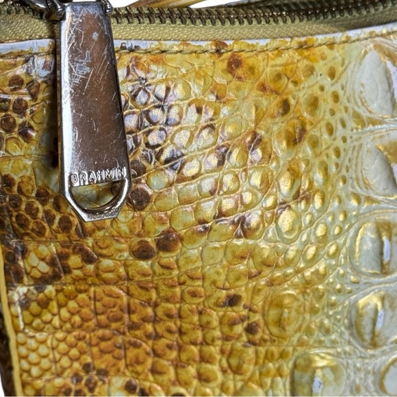 Brahmin Katie Crossbody Canary Yellow Ombré Bag - Picture 11 of 15